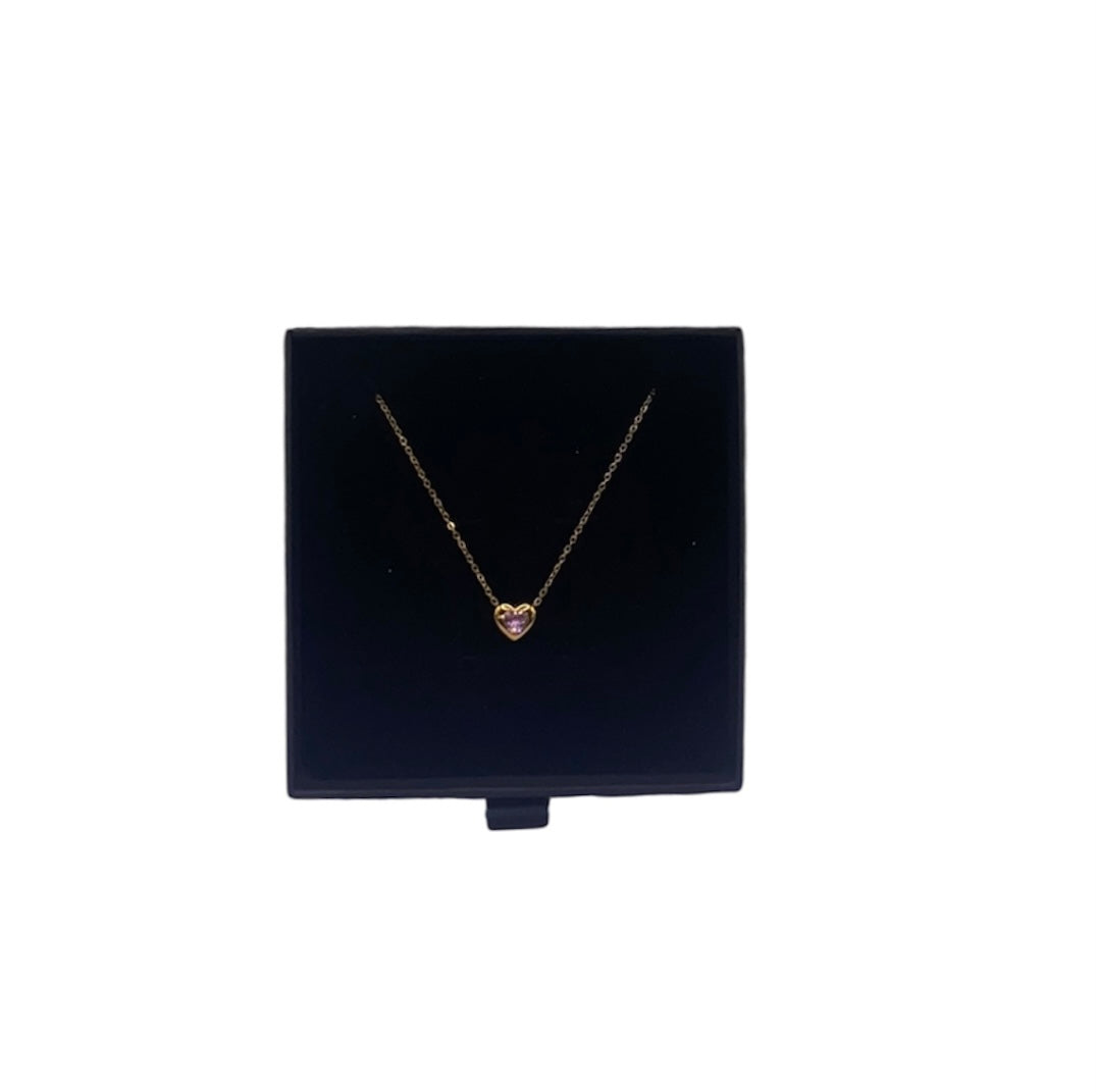 AUGUST NECKLACE - PINK, GOLD