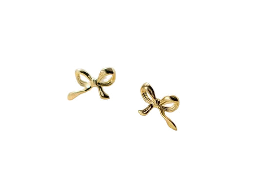 HAILEY EARRINGS BOW - 18K GOLD PLATED