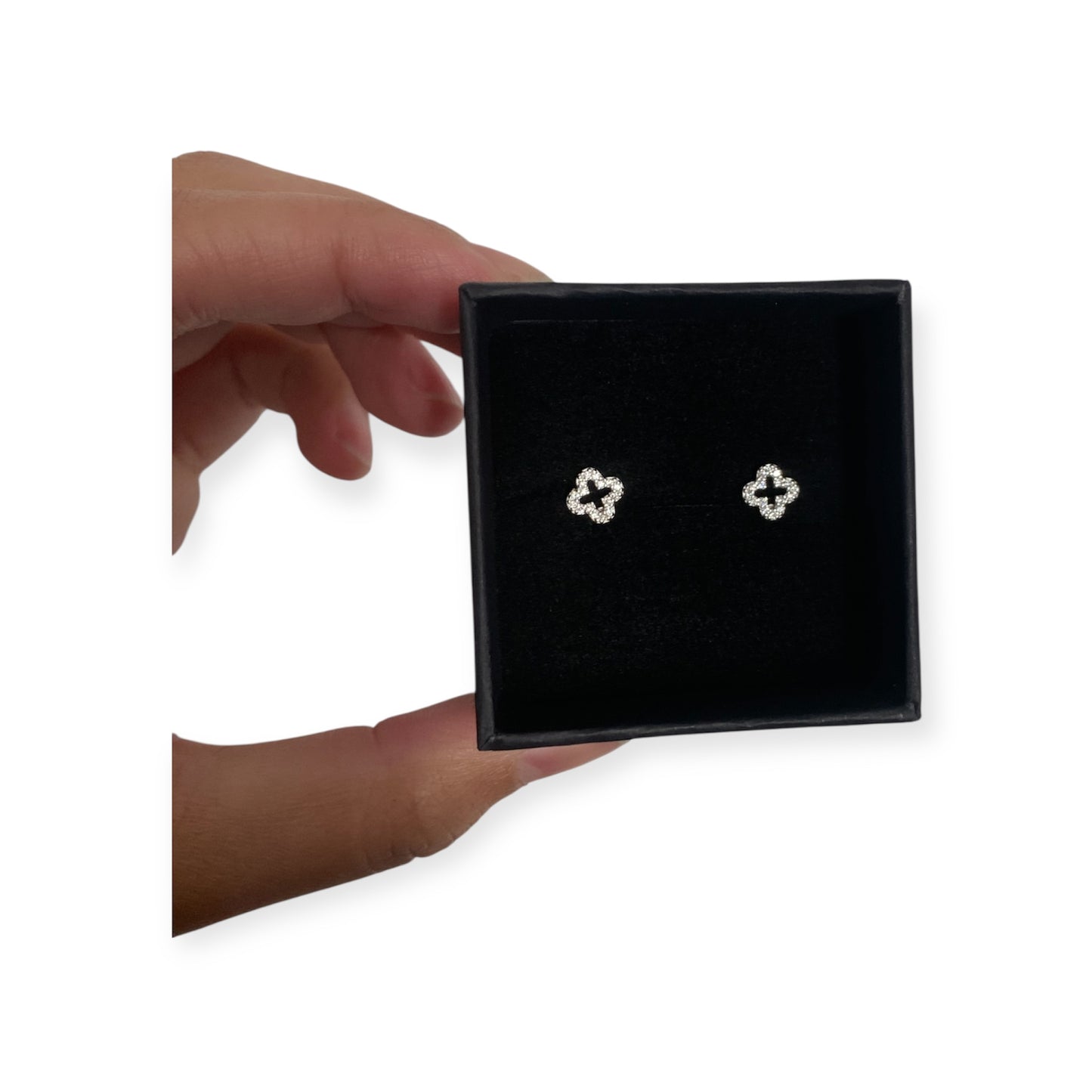 MOTHER OF PEARLS EARRINGS - 925 STERLING SILVER CUBIC ZIRCONIA