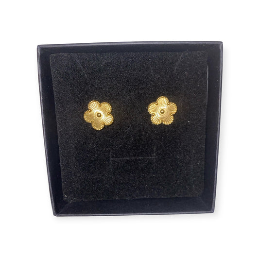 MOTHER OF PEARLS CLOVER EARRINGS - 18K GOLD PLATED