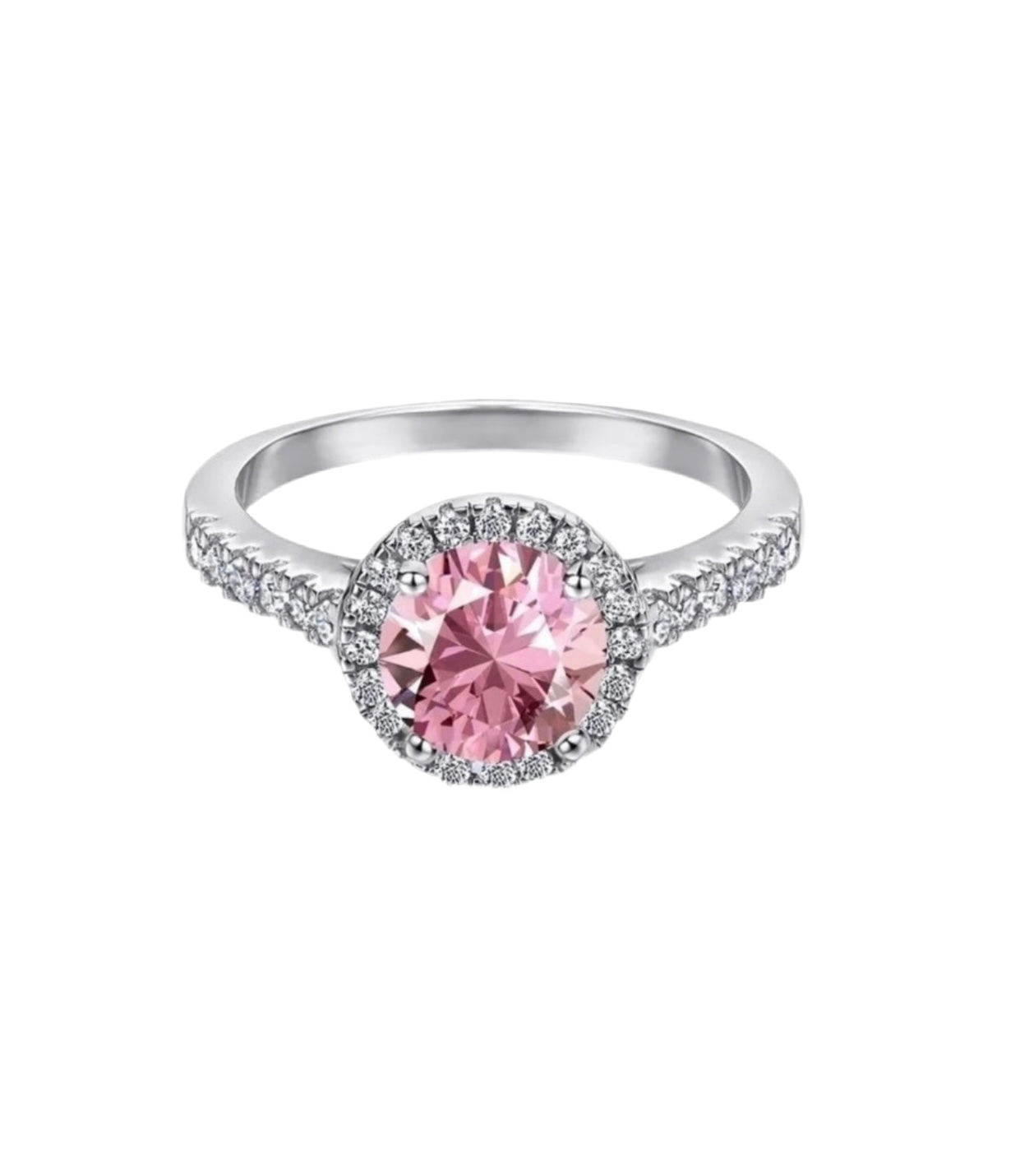 AUGUST RING - PINK, SILVER