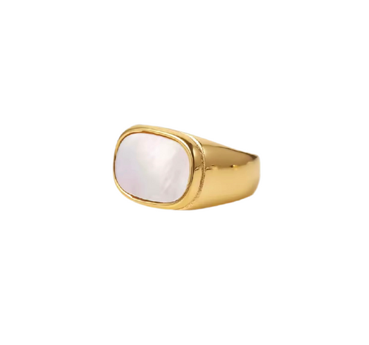JOSIE PEARL RING 18K GOLD PLATED