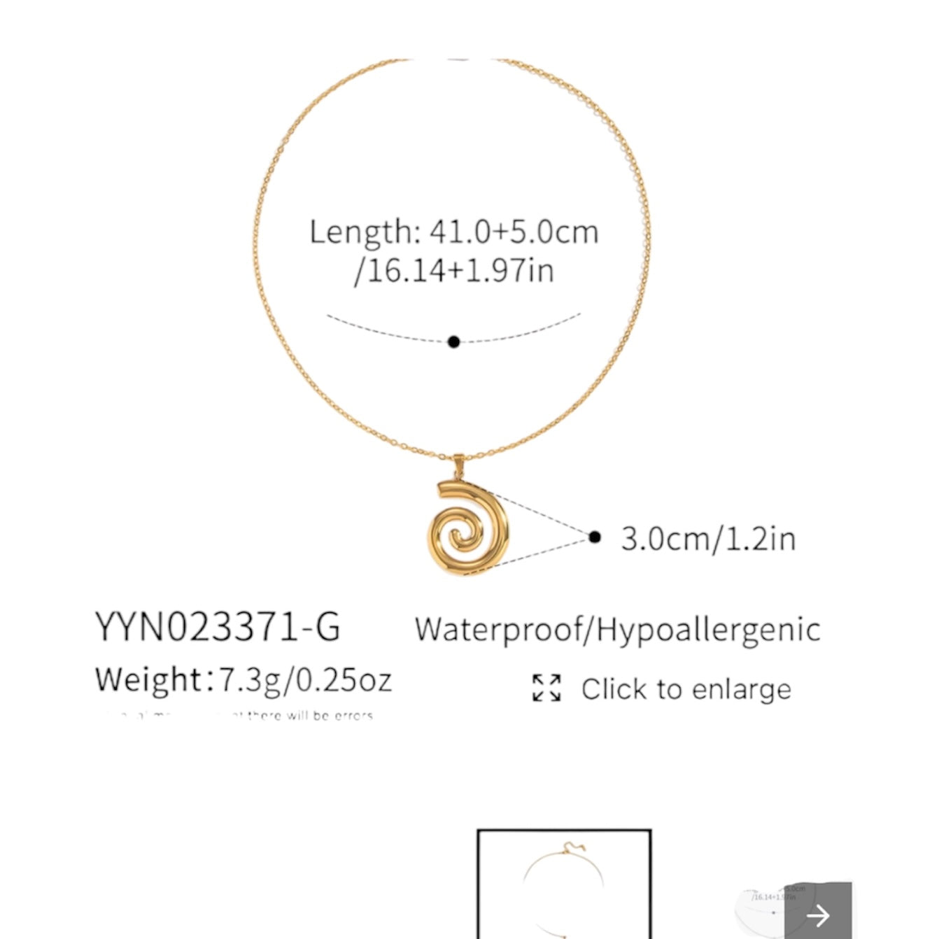 Amiria Necklace - Gold