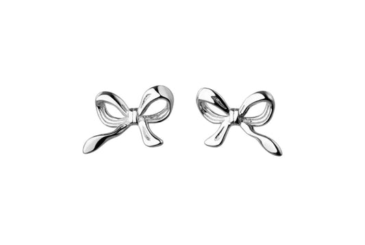 SCARLETT SMALL BOW EARRINGS - 925 STERLING SILVER
