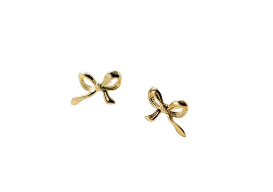 HAILEY EARRINGS BOW - 18K GOLD PLATED